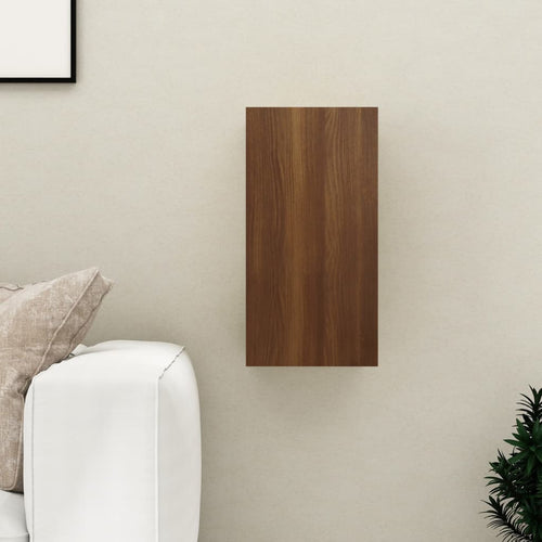 Comodă TV, stejar maro, 30,5x30x60 cm, lemn prelucrat Lando
