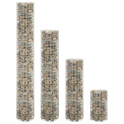 Straturi înălțate gabion 4 buc. Ø30x50/100/150/200 cm circulare Lando