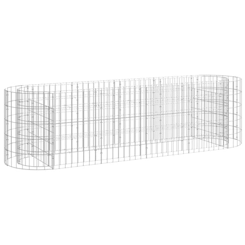 Strat înălțat gabion, 190x50x50 cm, fier galvanizat Lando