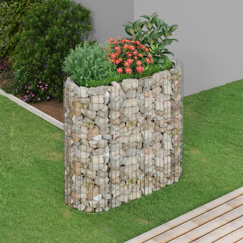 Strat înălțat gabion, 120x50x100 cm, fier galvanizat Lando