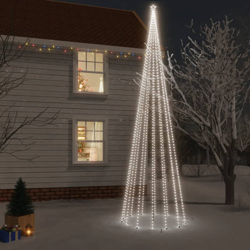Brad de Crăciun, 1134 LED-uri, alb cald, 800 cm, cu țăruș Lando