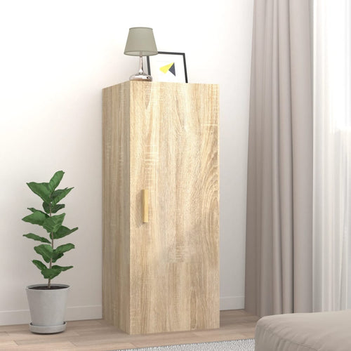 Dulap de perete, stejar sonoma, 34,5x34x90 cm, lemn compozit Lando