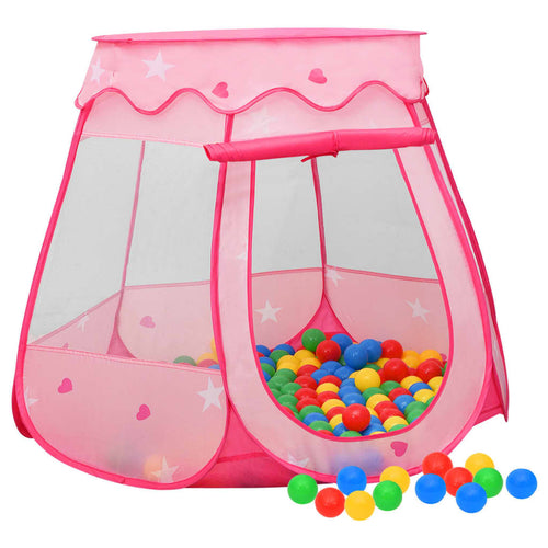 Cort de joacă pentru copii, roz, 102x102x82 cm Lando