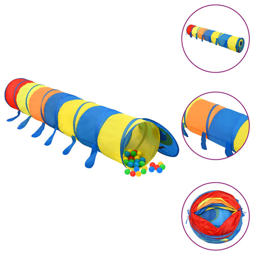 Tunel de joacă pentru copii, multicolor, 245 cm, poliester Lando