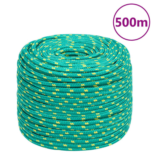 Frânghie de barcă, verde, 10 mm, 500 m, polipropilenă Lando