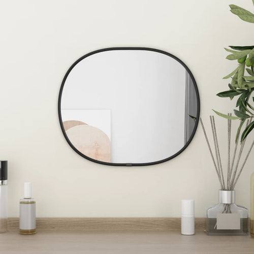 Oglindă de perete, negru, 30x25 cm Lando
