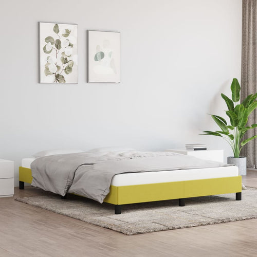 Cadru de pat, verde, 140x190 cm, material textil