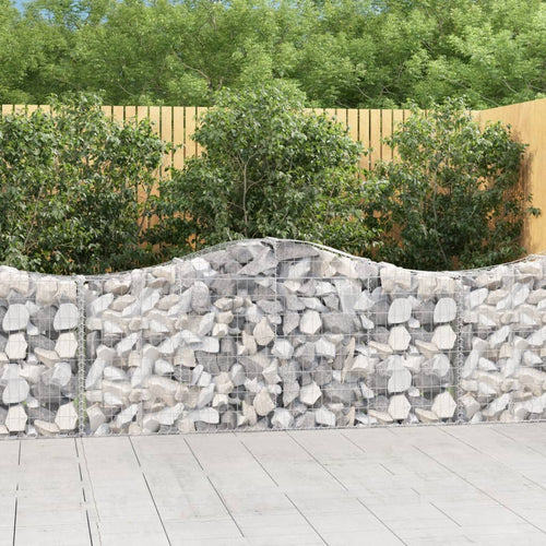 Coșuri gabion arcuite 25 buc, 200x30x80/100 cm, fier galvanizat