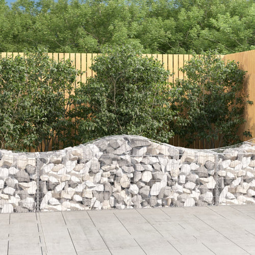 Coșuri gabion arcuite 25 buc, 200x50x60/80 cm, fier galvanizat