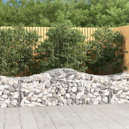 Coșuri gabion arcuite 50 buc, 200x50x60/80 cm, fier galvanizat