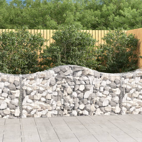 Coșuri gabion arcuite 30 buc, 200x50x80/100 cm, fier galvanizat