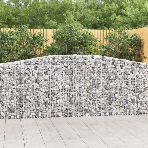 Coșuri gabion arcuite 6 buc, 400x30x100/120 cm fier galvanizat