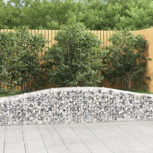 Coșuri gabion arcuite 7 buc, 400x50x40/60 cm, fier galvanizat