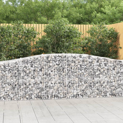 Coșuri gabion arcuite 8 buc, 400x50x80/100 cm, fier galvanizat