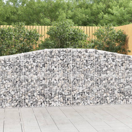 Coșuri gabion arcuite 15 buc, 400x50x100/120 cm fier galvanizat