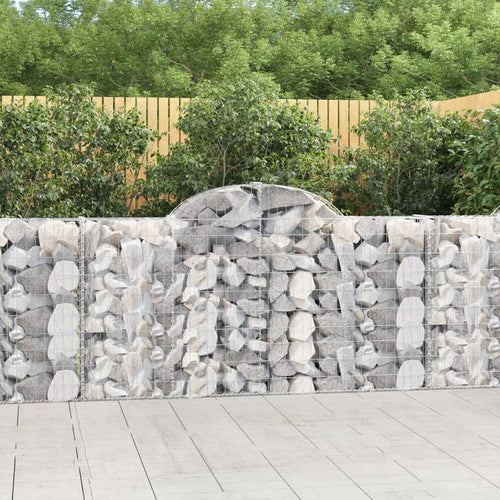 Coșuri gabion arcuite 25 buc, 200x30x100/120 cm fier galvanizat