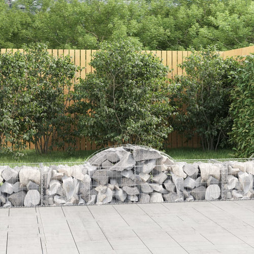 Coșuri gabion arcuite 13 buc, 200x50x40/60 cm, fier galvanizat