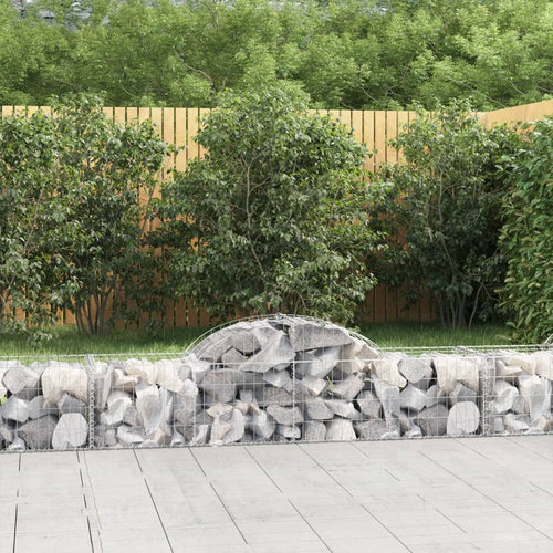 Coșuri gabion arcuite 30 buc, 200x50x40/60 cm, fier galvanizat