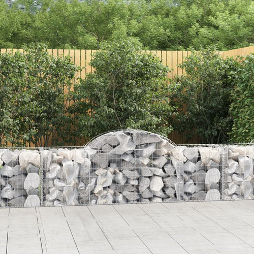 Coșuri gabion arcuite 13 buc, 200x50x60/80 cm, fier galvanizat