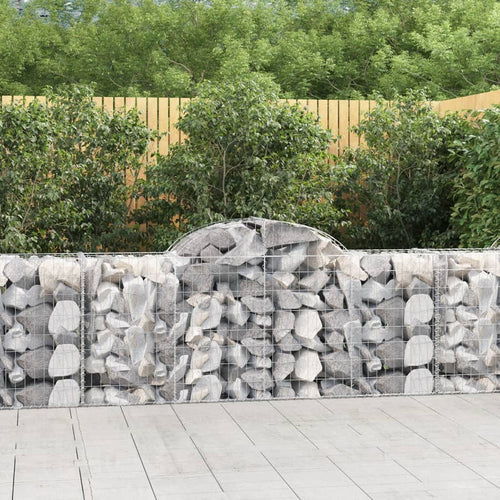 Coșuri gabion arcuite 40 buc, 200x50x80/100 cm, fier galvanizat