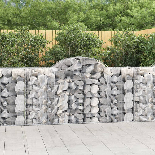 Coșuri gabion arcuite 10 buc, 200x50x100/120cm, fier galvanizat