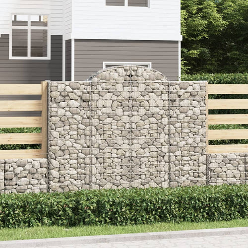 Coșuri gabion arcuite 9 buc, 200x50x160/180 cm, fier galvanizat