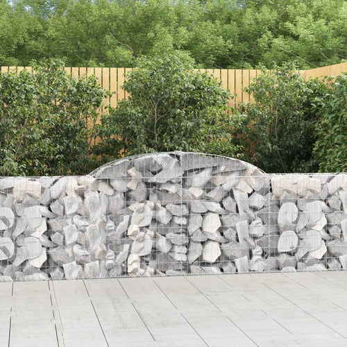 Coșuri gabion arcuite 10 buc, 300x30x80/100 cm, fier galvanizat