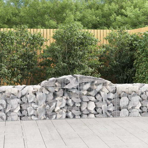 Coșuri gabion arcuite 15 buc, 300x50x60/80 cm, fier galvanizat