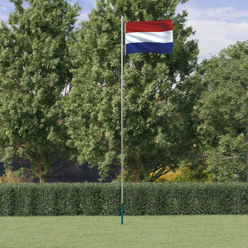 Steag Olanda și stâlp din aluminiu, 6,23 m Lando