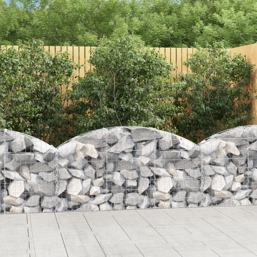 Coș gabion arcuit, 150x30x60/80 cm, fier galvanizat Lando