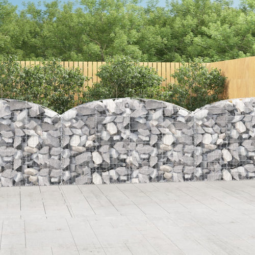 Coș gabion arcuit 200x30x100/120 cm fier galvanizat Lando