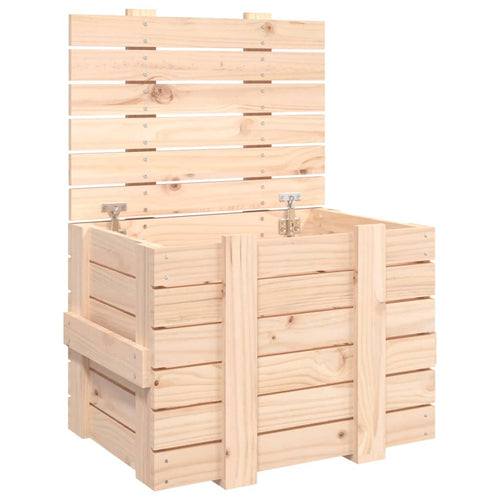 Cutie de depozitare, 58x40,5x42 cm, lemn masiv de pin