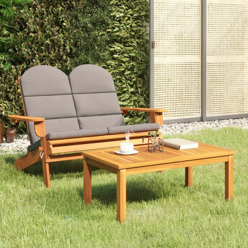 Set mobilier de grădină Adirondack, 2 piese, lemn masiv acacia Lando