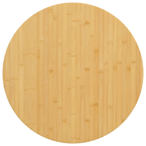 Blat de masă, Ø80x2,5 cm, bambus