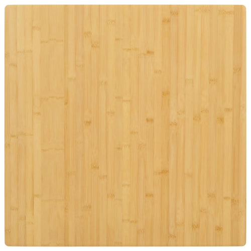 Blat de masă, 80x80x2,5 cm, bambus