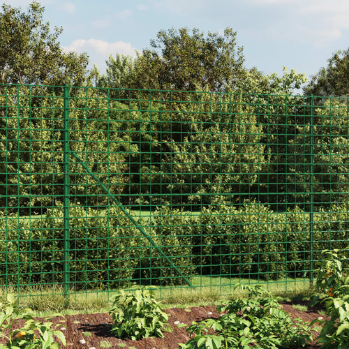 Gard plasă de sârmă, verde, 2x10 m, oțel galvanizat Lando