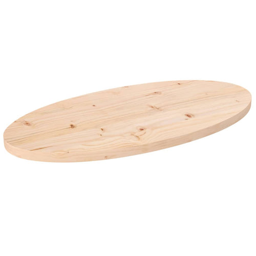 Blat de masă, 60x30x2,5 cm, lemn masiv de pin, oval