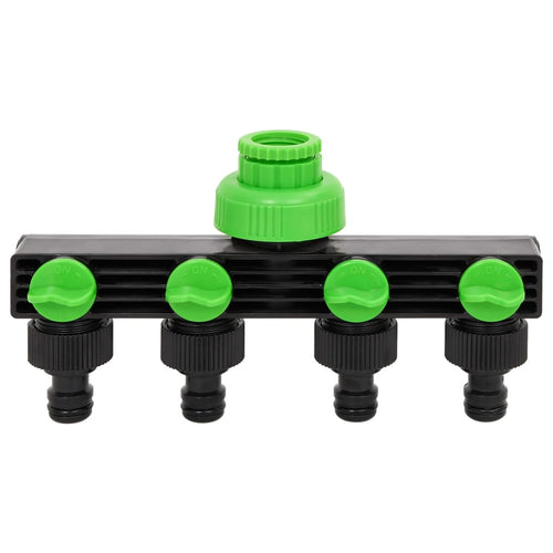 Adaptor pentru robinet 4 căi verde/negru 19,5x6x11 cm ABS și PP Lando