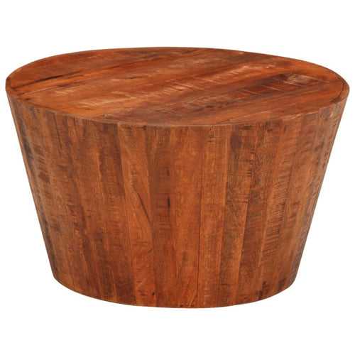 Măsuță de cafea, Ø 52x30 cm, lemn masiv de mango brut Lando