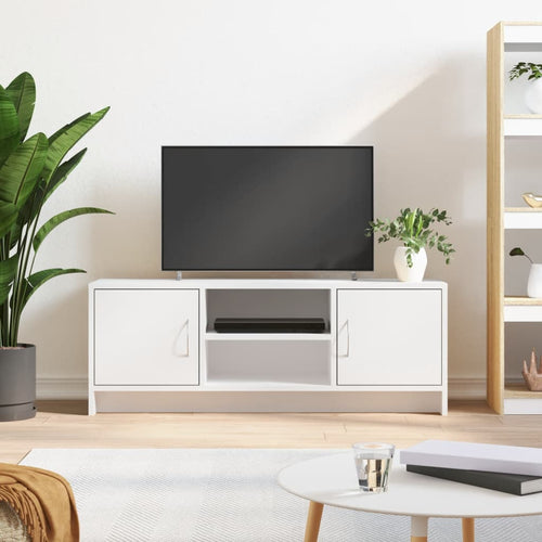 Dulap TV, alb, 102x30x37,5 cm, lemn compozit Lando