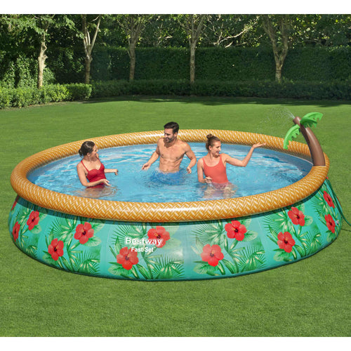 Bestway Set de piscină gonflabilă Fast Set Paradise Palms, 457x84 cm Lando