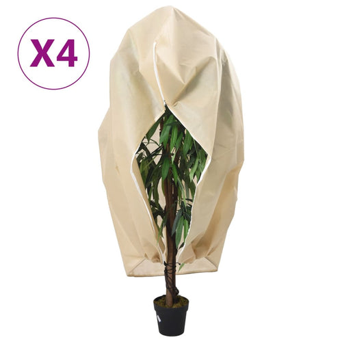 Protecții fleece pentru plante, fermoar, 4 buc 70 g/m² 2,36x2 m Lando