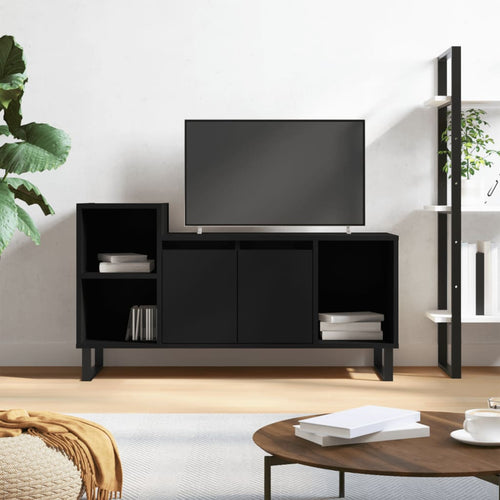Comodă TV, negru, 100x35x55 cm, lemn prelucrat Lando