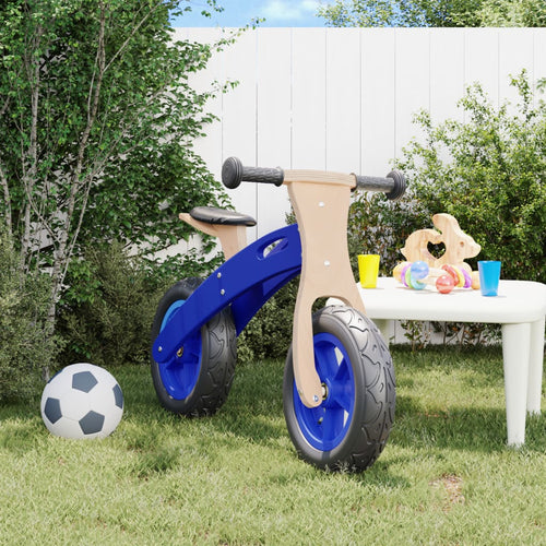 Bicicletă echilibru de copii, cauciucuri pneumatice, albastru Lando