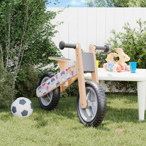 Bicicletă de echilibru pentru copii, imprimeu și Gri Lando
