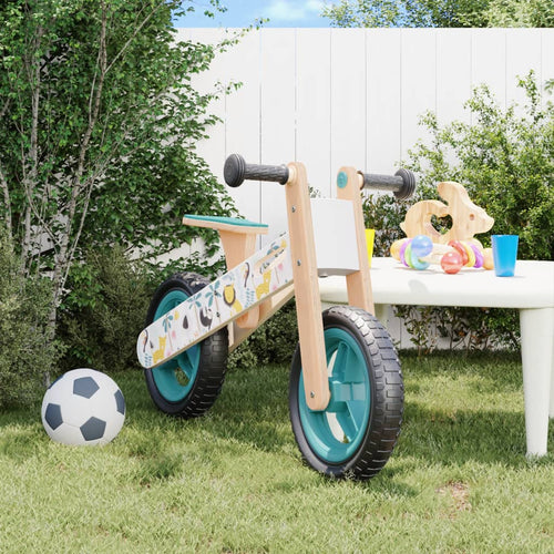Bicicletă de echilibru pentru copii, imprimeu și albastru Lando