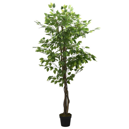 Arbore ficus artificial 378 de frunze 80 cm verde Lando