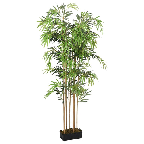 Arbore din bambus artificial 500 de frunze 80 cm verde Lando