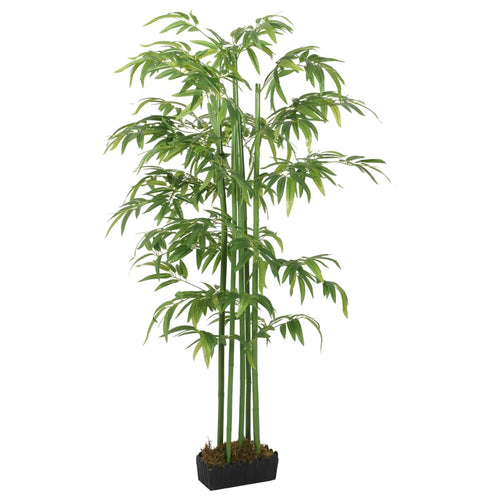 Arbore din bambus artificial 240 de frunze 80 cm verde