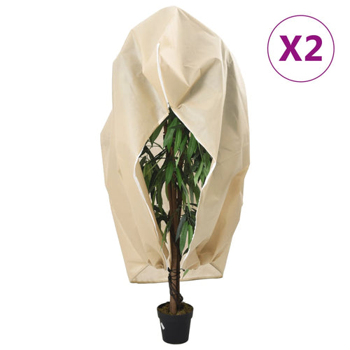 Protecție de fleece plante cu fermoar 2 buc 70 g/m² 1,2x1,8 m Lando